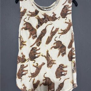 CHASER Tiger Print Sleeveless Top